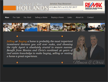 Tablet Screenshot of monicahollands.com